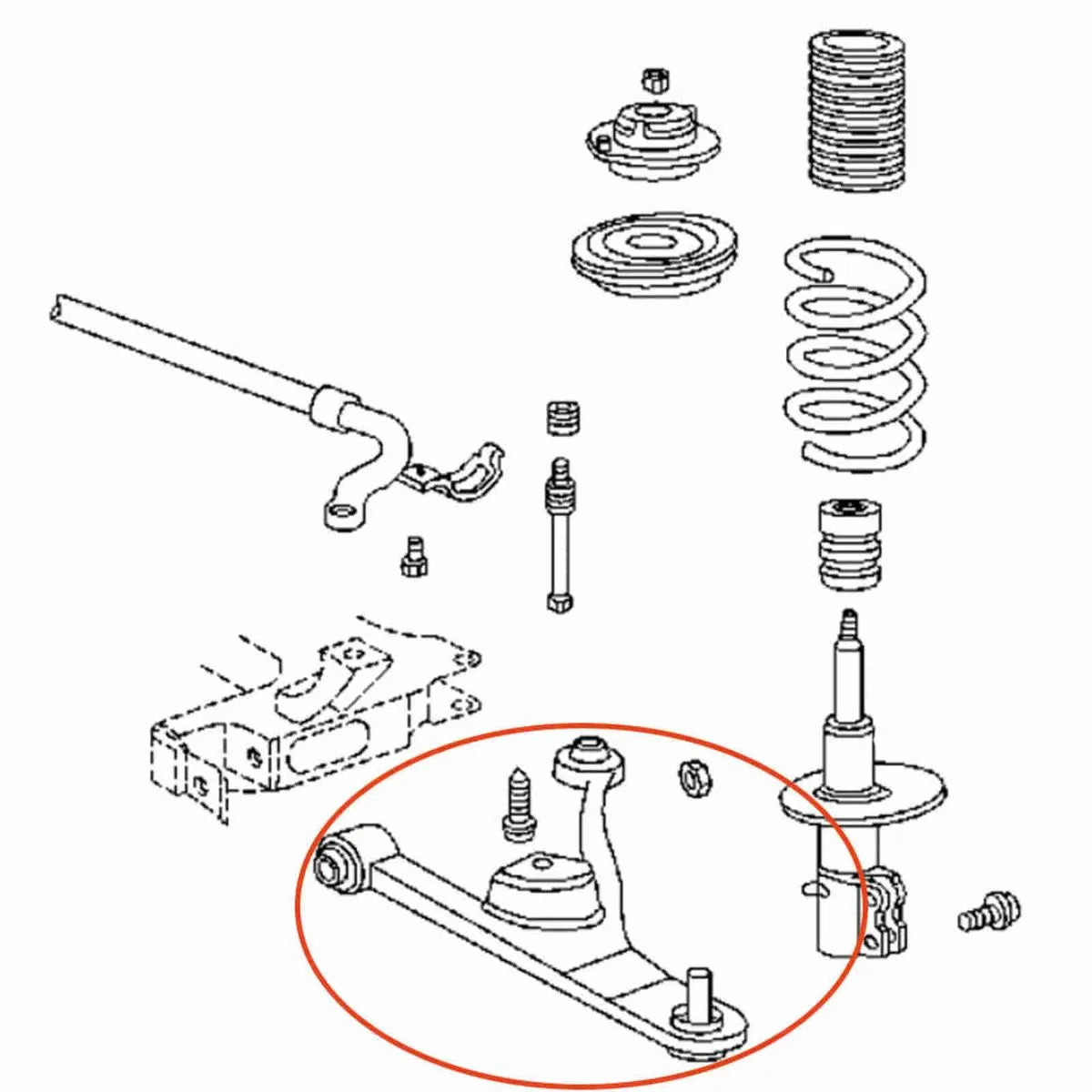 Bandeja Dianteira APlus Chrysler PT Cruiser 2000-2010 Lado Dir.