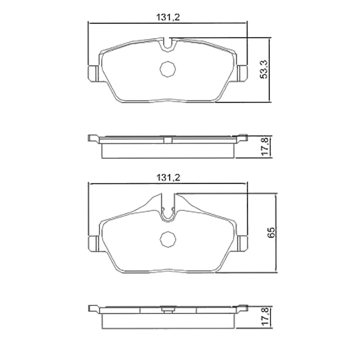 Pastilha Dianteira Cerâmica Fras-le BMW 116 2007-2011 Série E81