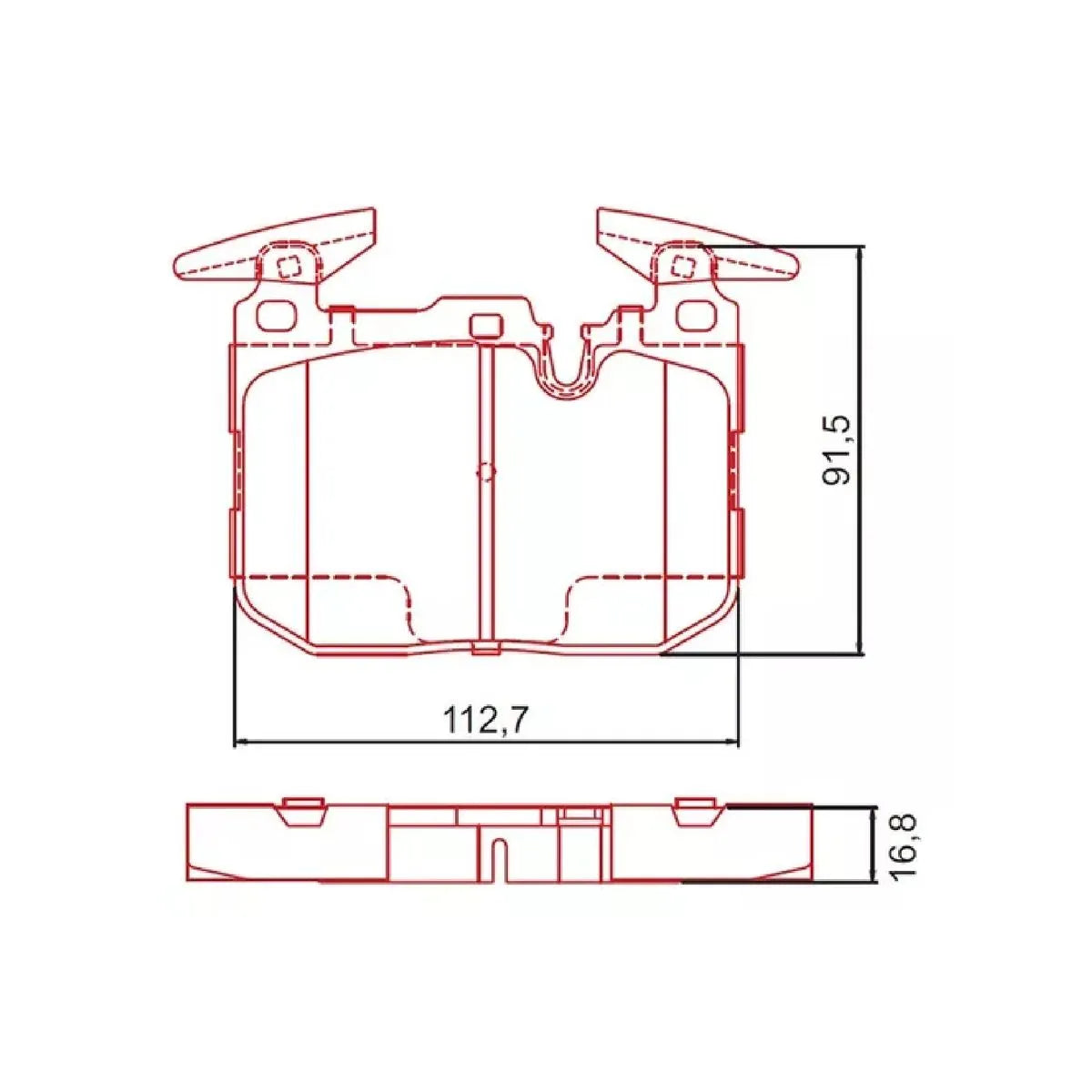 Pastilha Dianteira Cerâmica Fras-le BMW 116 2011-2015 Série F20