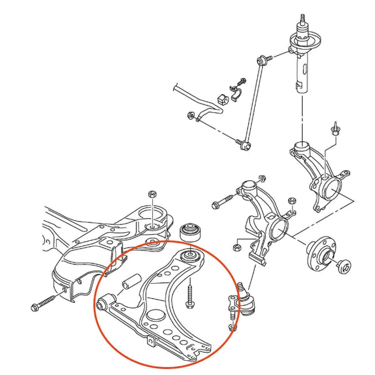 Bandeja Dianteira APlus Audi A1 2011-2019 (LD)