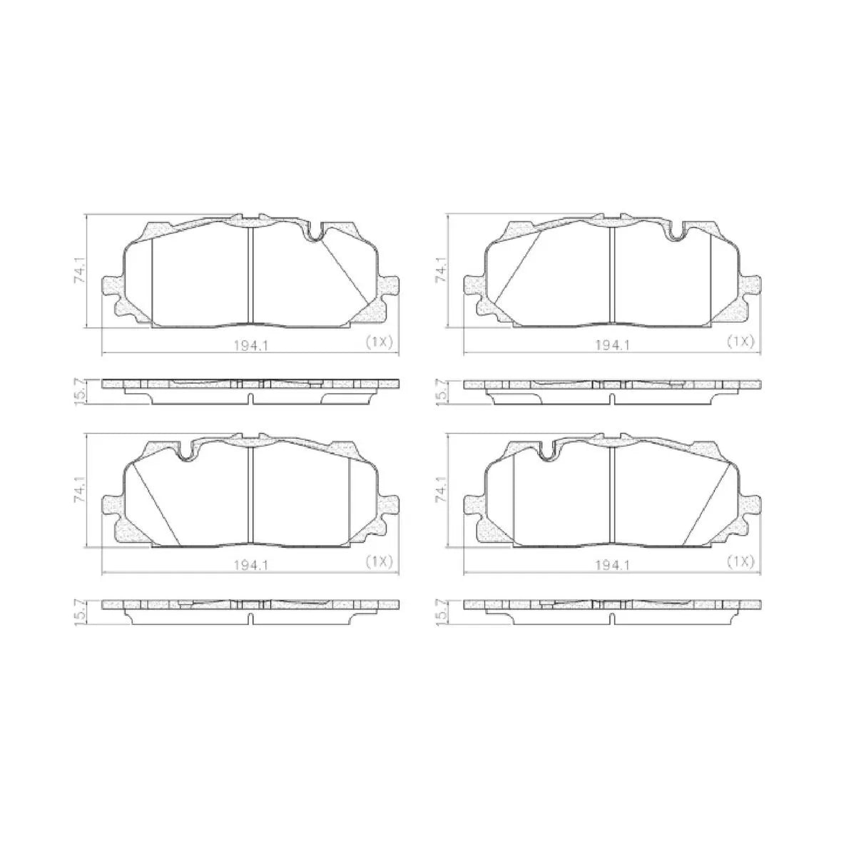 Pastilha Dianteira Cerâmica Fras-le Audi A4 2016-2021