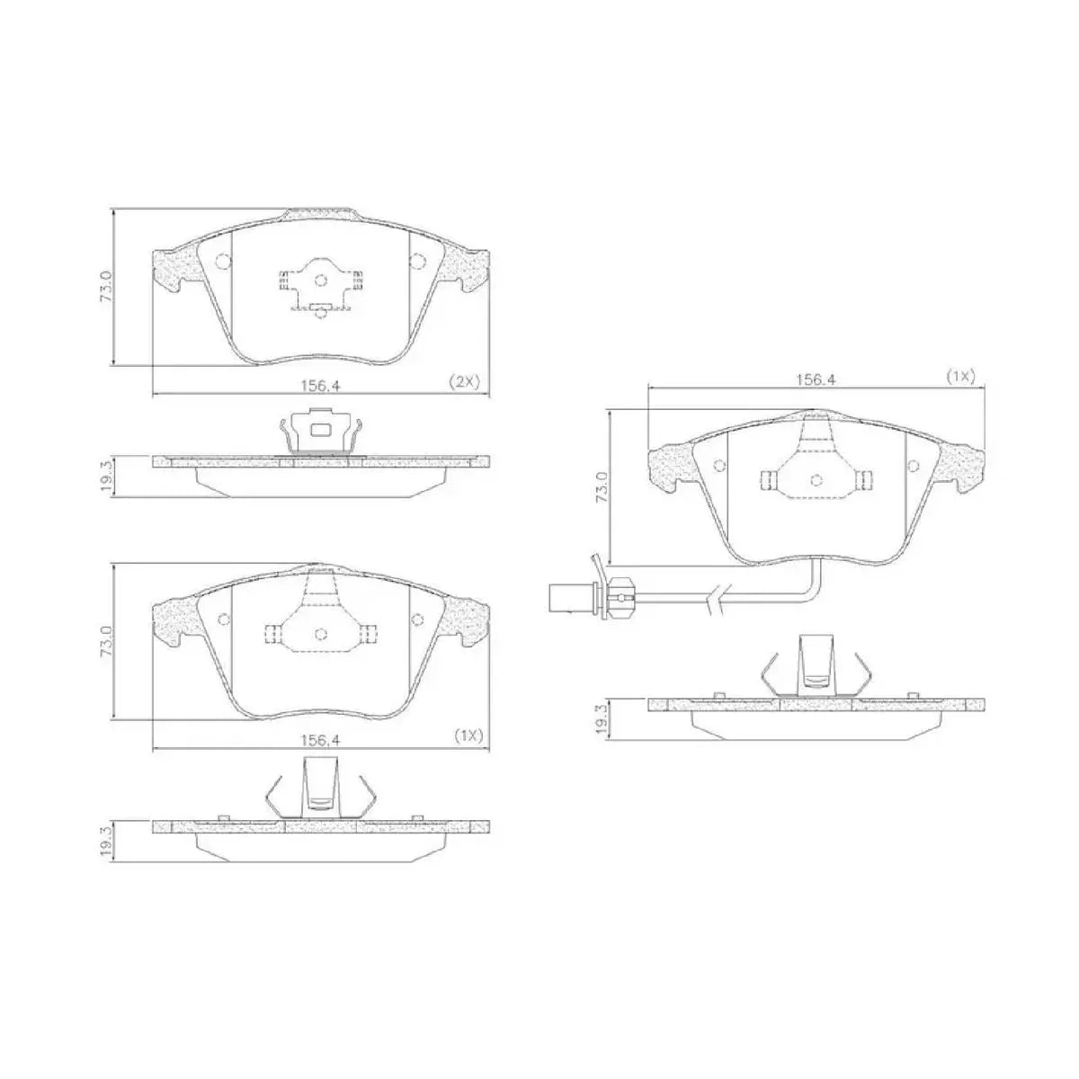 Pastilha Dianteira Cerâmica Fras-le Audi A3 1.4 2014-2018